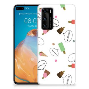 Huawei P40 Siliconen Case IJsjes