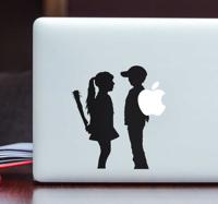 Laptop sticker meisje & jongen