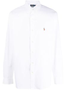 Polo Ralph Lauren chemise en coton à motif Polo Pony - Blanc
