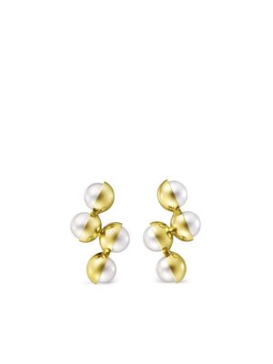 TASAKI boucles d'oreilles en or 18ct à perles d'eau douce