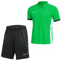 Nike Academy 25 Polo Trainingsset Groen Zwart Wit