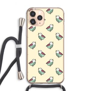 Vogeltjes: iPhone 11 Pro Max Transparant Hoesje met koord