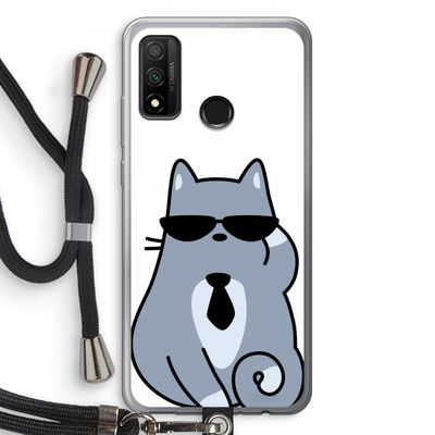 Cool cat: Huawei P Smart (2020) Transparant Hoesje met koord