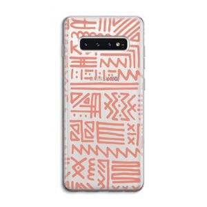 Marrakech Pink: Samsung Galaxy S10 4G Transparant Hoesje