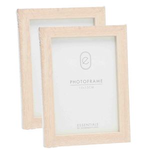 2x Stuks Houten fotolijsten geschikt voor een foto van 10 x 15 cm