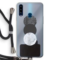 Marmeren cirkels: Samsung Galaxy A20s Transparant Hoesje met koord