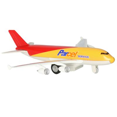 Goki Speelgoed Vliegtuig - 19 cm - rood/geel - pull back motor - kinderen Goki Speelgoed Vliegtuig - 19 cm - rood/geel - pull back motor - kinderen