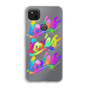 Loves: Google Pixel 4a Transparant Hoesje