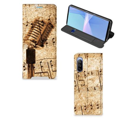 Sony Xperia 10 III Stand Case Bladmuziek Sony Xperia 10 III Stand Case Bladmuziek