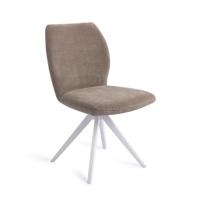 Jesper Home Draaibare Eetkamerstoel 'Ikata' Turn White, kleur Mocha Mist