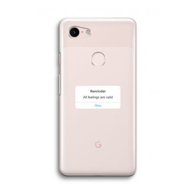 Reminder: Google Pixel 3 Transparant Hoesje