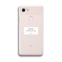 Reminder: Google Pixel 3 Transparant Hoesje
