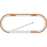 H0 Roco GeoLine (met ballastbed) 51250 Uitbreidingsset 1 set(s)