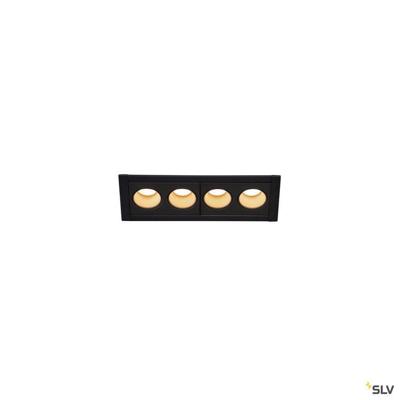 SLV Led inbouwlampMilandos 4-lichts 4x120 lumen zwart - 1005407