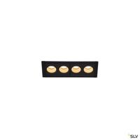 SLV Led inbouwlampMilandos 4-lichts 4x120 lumen zwart - 1005407