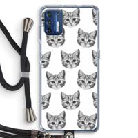 Kitten: Motorola Moto G9 Plus Transparant Hoesje met koord