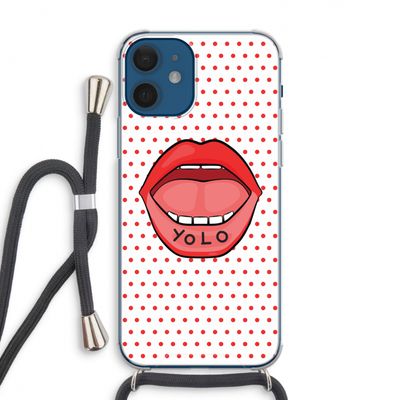 Yolo Denise: iPhone 12 Transparant Hoesje met koord