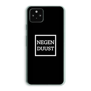 Negenduust black: Google Pixel 5a 5G Transparant Hoesje