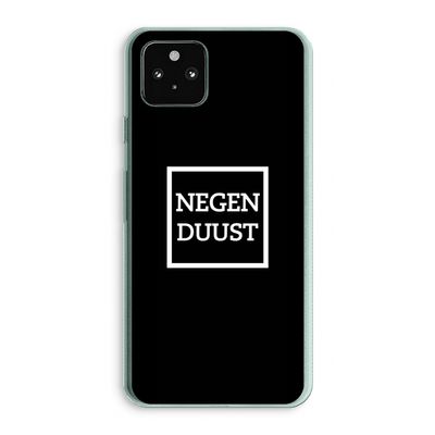 Negenduust black: Google Pixel 5a 5G Transparant Hoesje