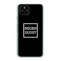 Negenduust black: Google Pixel 5a 5G Transparant Hoesje