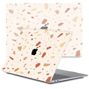 Lunso MacBook Pro 13 inch (2016-2019) cover hoes - case - Terrazo