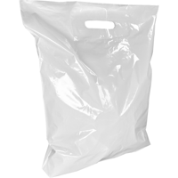 Tas | LDPE | dKT | 37x44cm | draagtas | wit | 500 stuks
