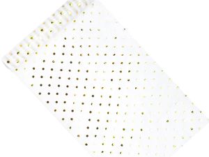 Transparant Met Gouden Stippen Organza Op Rol (9m x 0.36m)