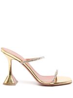 Amina Muaddi mules Gilda 95 mm en cuir - Or - thumbnail