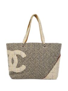 CHANEL Pre-Owned sac cabas Cambon (2005) - Tons neutres