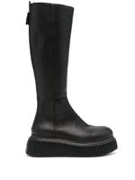 AGL bottes Milagros en cuir - Noir - thumbnail