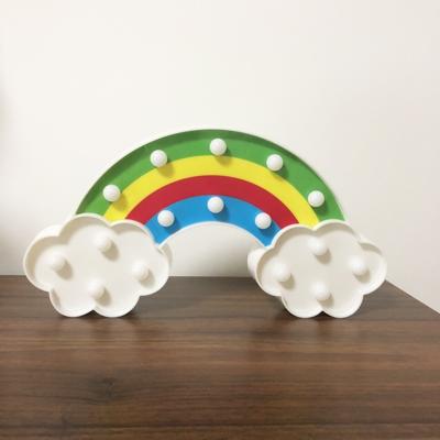 Creatieve Rainbow vorm Warm wit LED decoratie Light 2 x AA batterijen aangedreven partij Festival tabel bruiloft Lamp nachtlampje