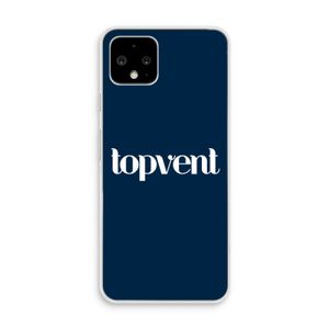 Topvent Navy: Pixel 4 Transparant Hoesje