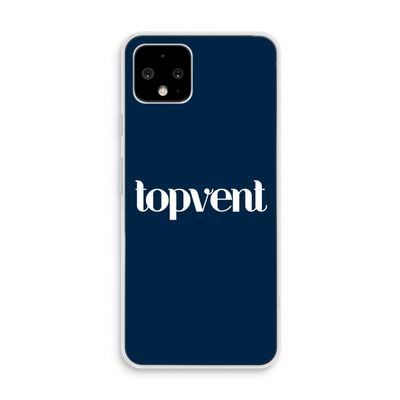Topvent Navy: Pixel 4 Transparant Hoesje