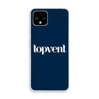 Topvent Navy: Pixel 4 Transparant Hoesje