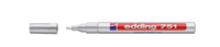 Edding Lakmarker | zilver | streepbreedte 1-2 mm ronde punt | 10 stuks - 4-751054 4-751054