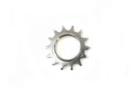 Fixed Tandwiel 14t met lockring - Zilver