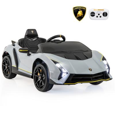 12 V Gelicentieerde Lamborghini Kindersportwagen op Batterijen Afstandsbediening LED-Verlichting Audio Vering 3 Snelheden