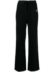 CHOCOOLATE pantalon nervuré à logo brodé - Noir