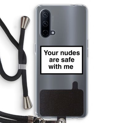 Safe with me: OnePlus Nord CE 5G Transparant Hoesje met koord