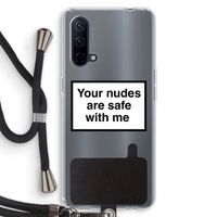 Safe with me: OnePlus Nord CE 5G Transparant Hoesje met koord