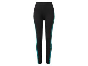 esmara Dames legging (S (36/38), Zwart/blauw)