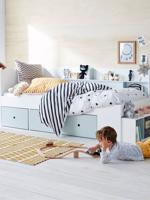 Kinderbed met opbergruimte BASEO grijsblauw