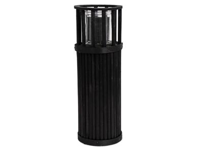 Senza Windlicht Pilaar 40 cm Zwart/Hout