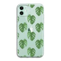 Monstera leaves: iPhone 11 Transparant Hoesje