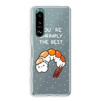 You're Shrimply The Best: Sony Xperia 5 III Transparant Hoesje - thumbnail