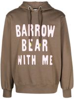 BARROW hoodie en coton à logo imprimé - Marron - thumbnail