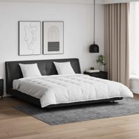 VidaXL Dekbed set met kussen 3 pcs wit donsveertjes