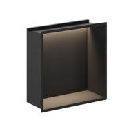 Crosswater Douche Nis - 30.5x30.5cm - LED-lichtstrip - mat zwart NI305305LMB