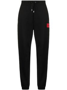 HUGO pantalon de jogging à patch logo - Noir