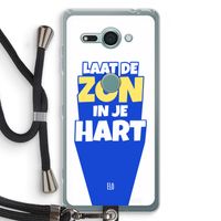 Laat de zon in je hart: Sony Xperia XZ2 Compact Transparant Hoesje met koord